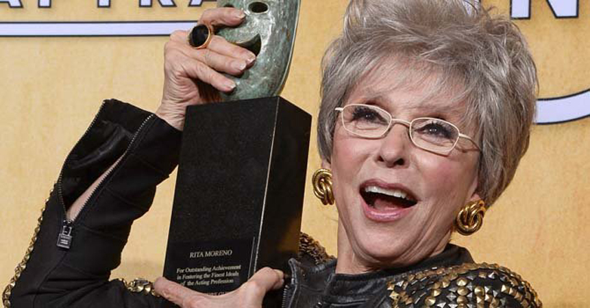 Rita Moreno recibió premio a la trayectoria de SAG