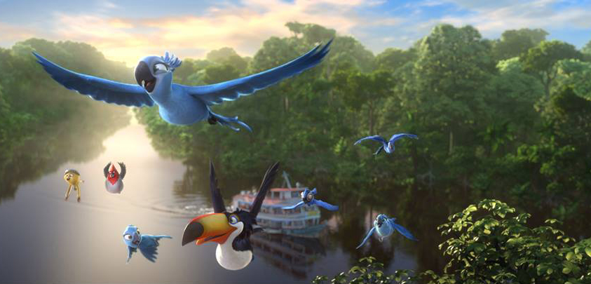 La película ‘Rio 2’ sale de Rio de Janeiro para irse al Amazonas