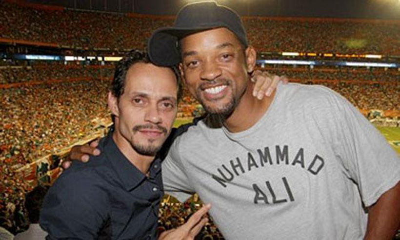 Will Smith bailó a ritmo de salsa en concierto de Marc Anthony