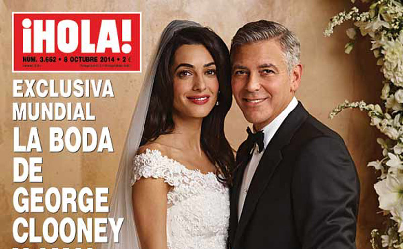 Revista ¡Hola! publicará en exclusiva fotos de la boda de George Clooney