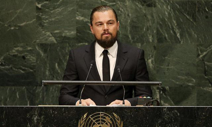 DiCaprio exige a los líderes mundiales actuar contra el cambio climático