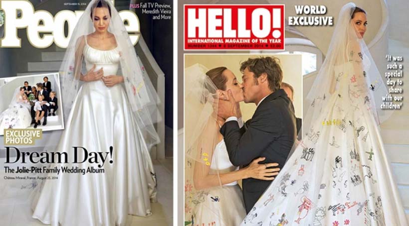 Angelina Jolie y Brad Pitt desvelan las primeras imágenes de su boda