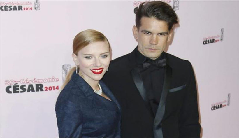 Scarlett Johansson contrajo matrimonio en secreto con Romain Dauriac