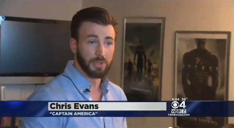 Chris Evans cumplió el sueño de un fanático