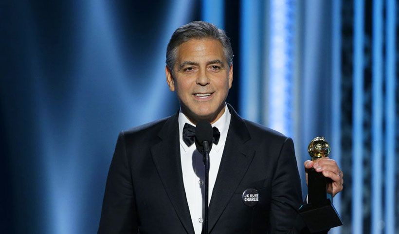 George Clooney recibió el Premio Cecil B. DeMille en los Globos de Oro