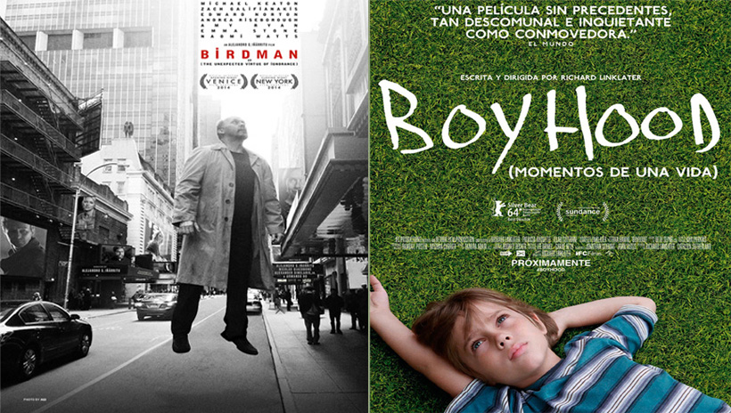 ‘Birdman’ frente a ‘Boyhood’, el duelo por el Oscar de mejor película