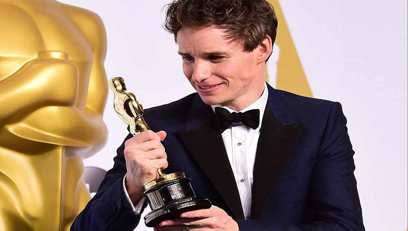 Eddie Redmayne se alzó con el Oscar al mejor actor