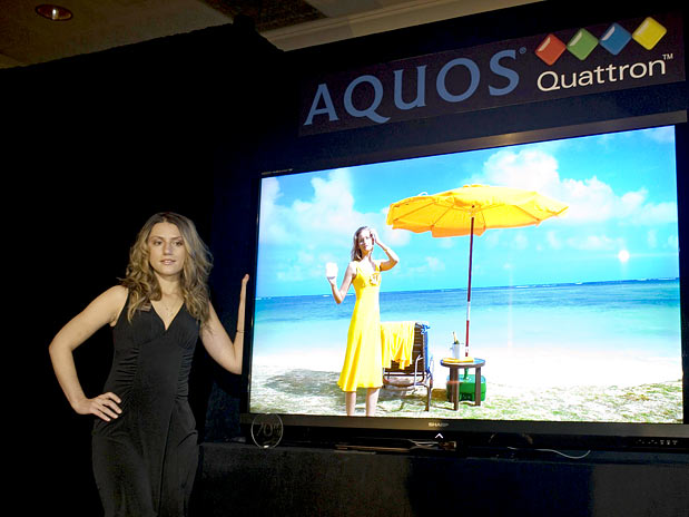 Sharp presentó TV con resolución mayor que HD pero menor a 4K